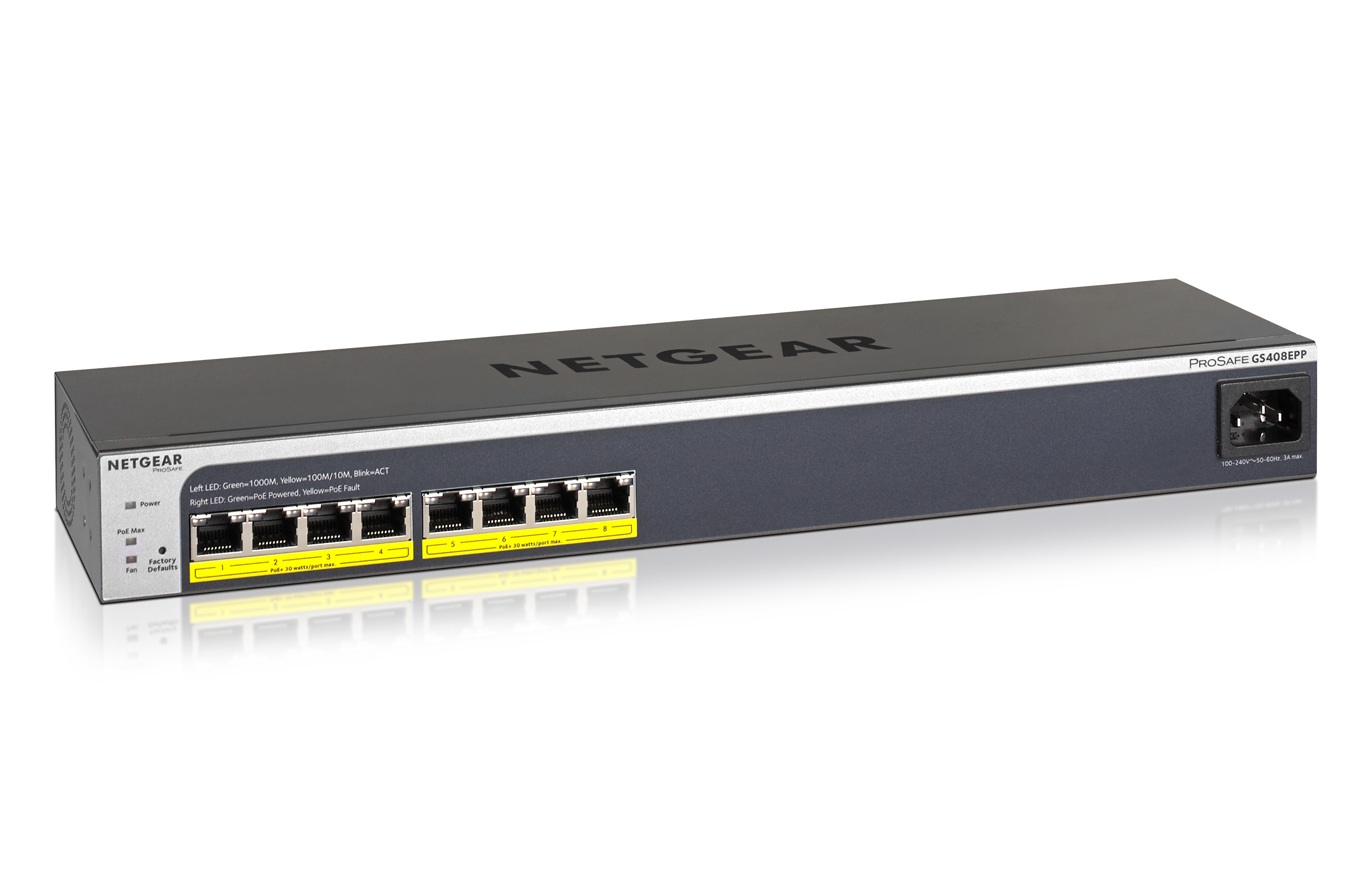 NETGEAR 8xGb Web Managed Switch s 8 PoE+