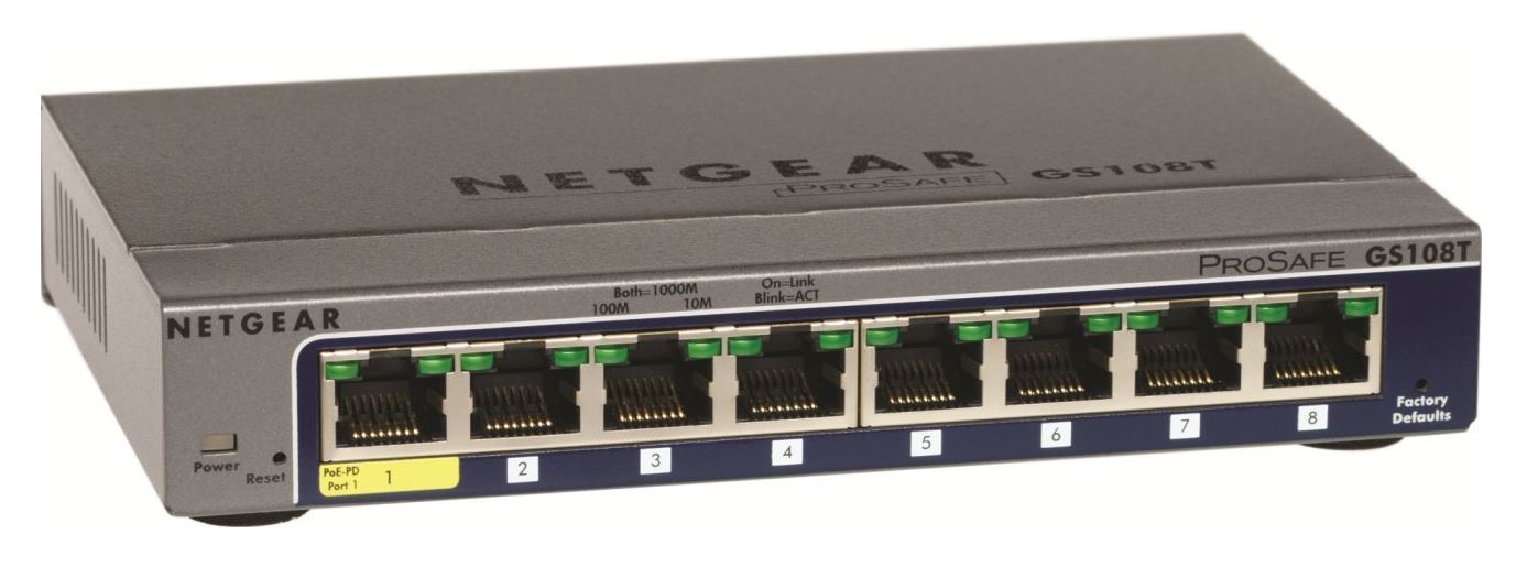 NETGEAR 8xGb Smart Switch, GS108T-200GES