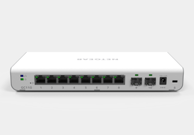 NETGEAR Insight Managed 8-Port GbE Smart Cloud Desktop Switch w/2 SFP Fiber Ports - PROMO