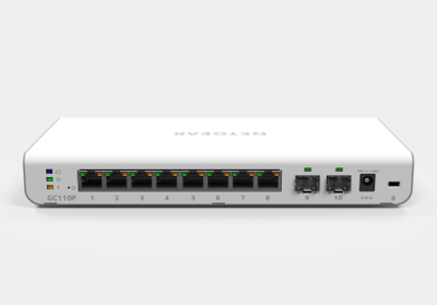 NETGEAR Insight Managed 8-Port GbE PoE Smart Cloud Desktop Switch w/2 SFP Fiber Ports (62W) - PROMO