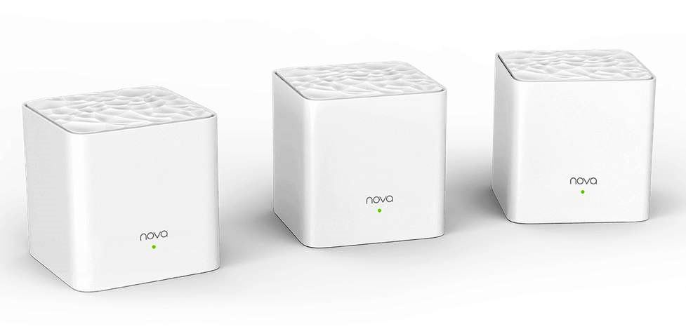 Tenda Nova MW3 (3-pack) WiFi AC1200 Mesh system Dual Band, 2x LAN/WAN, MU-MIMO, SMART aplikace