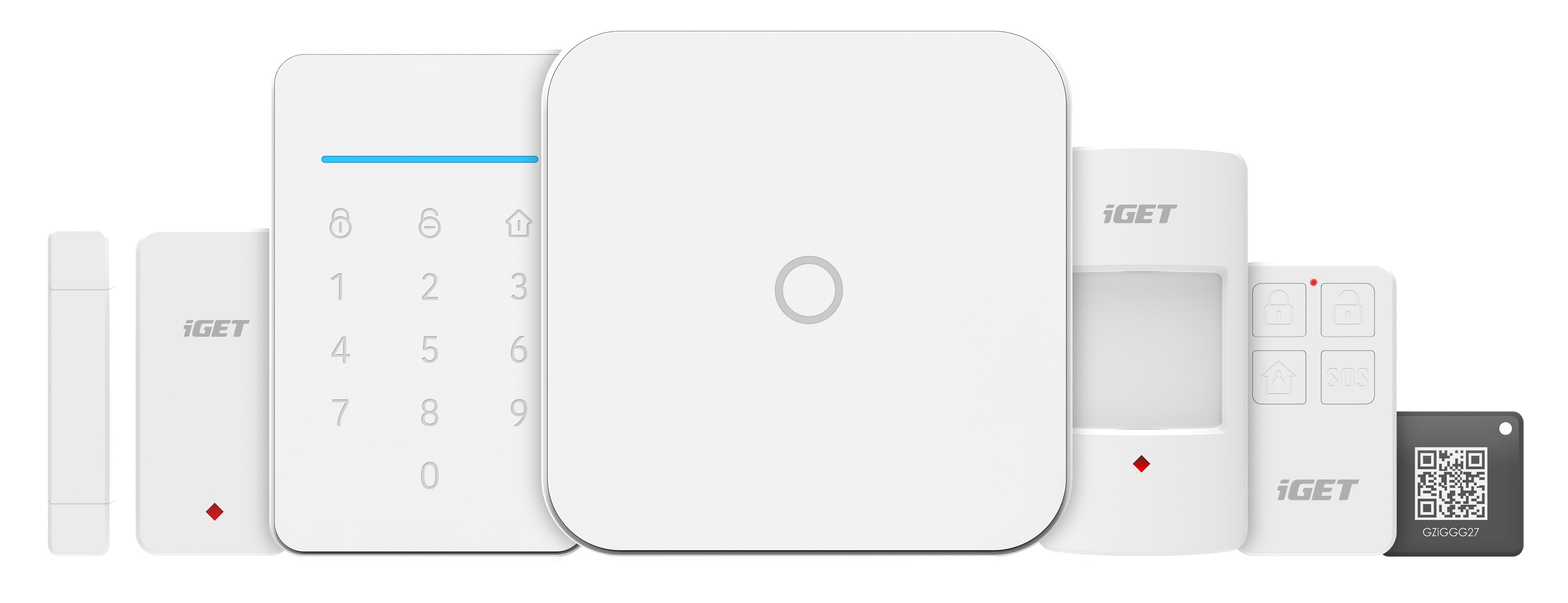 iGET SECURITY M4 - Inteligentn� WiFi alarm, ovl�d�n� IP kamer a z�suvek, z�loha GSM, Android, iOS