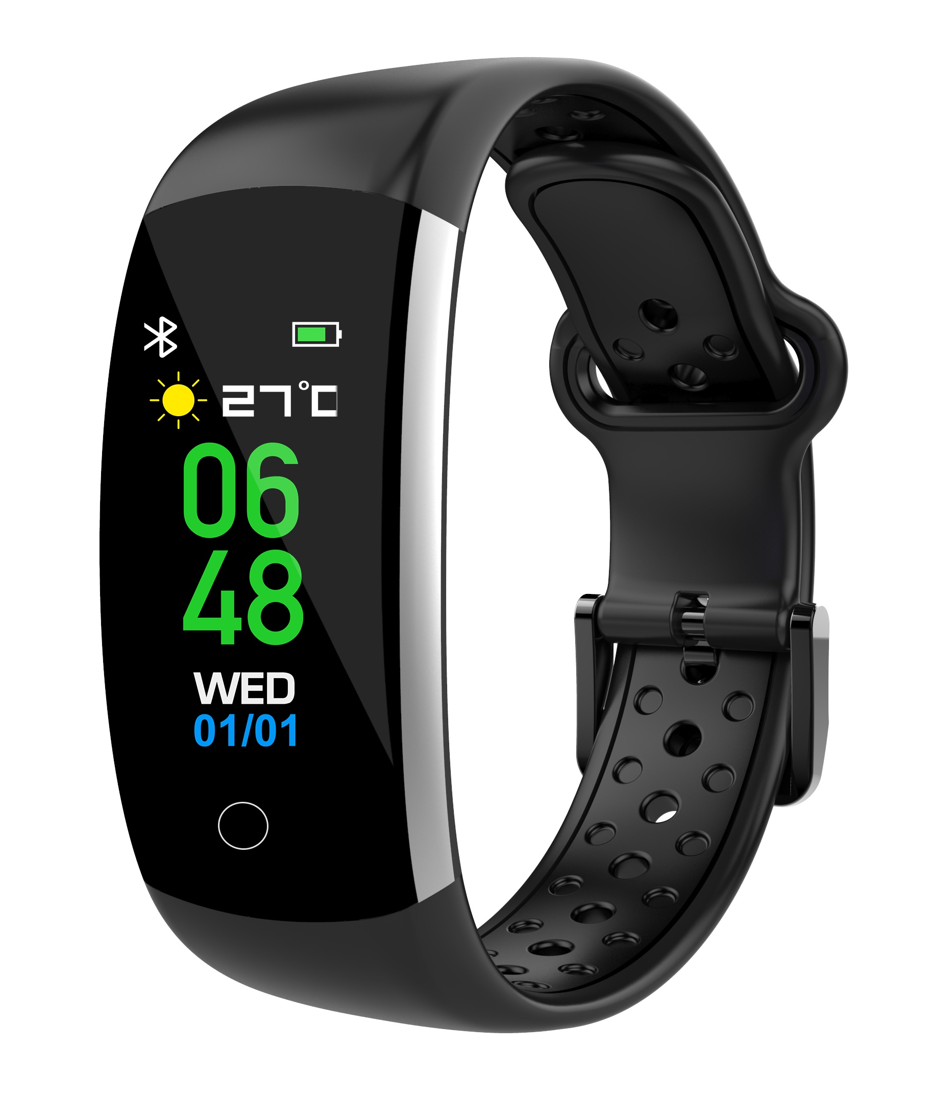 iGET FIT F2 Black - chytr� n�ramek, IP68, Multisport, LCD, 90mAh, Find Watch