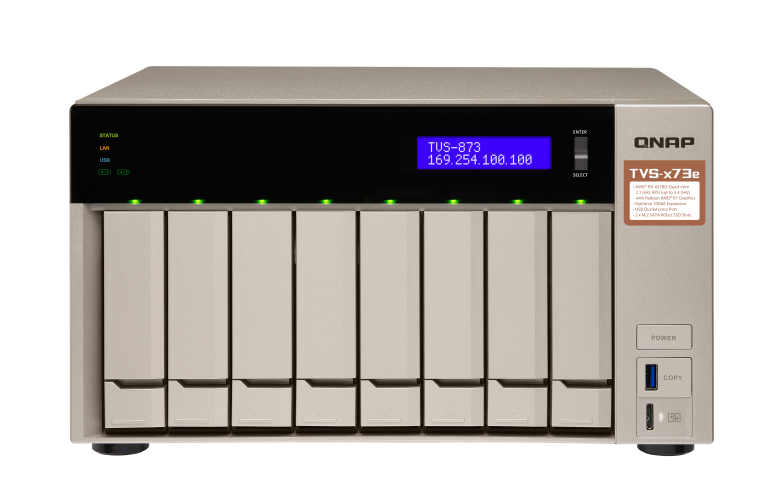 QNAP TVS-873e-4G (2,1 GHz/4GB RAM/6xSATA)