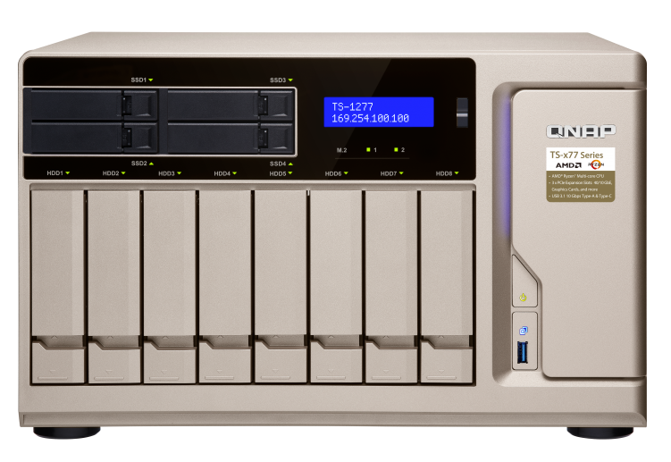 QNAP TS-1277-1700-64G(3,2GHz/64GB/12xSATA/4xGbE)