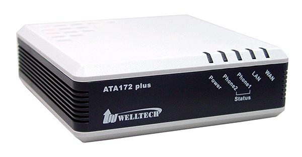 WELL ATA172 plusIP br�na, 2xFXS