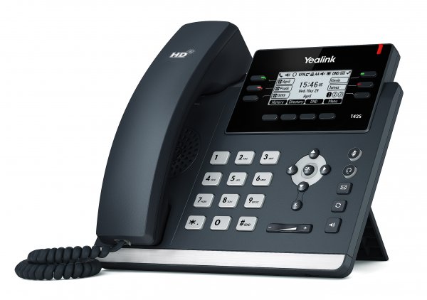 Yealink SIP-T42S IP tel., PoE, 2,7' 192x64 LCD, 15 prog.tl., GigE