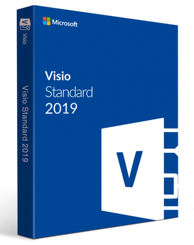 Visio Std 2019 Win English Medialess