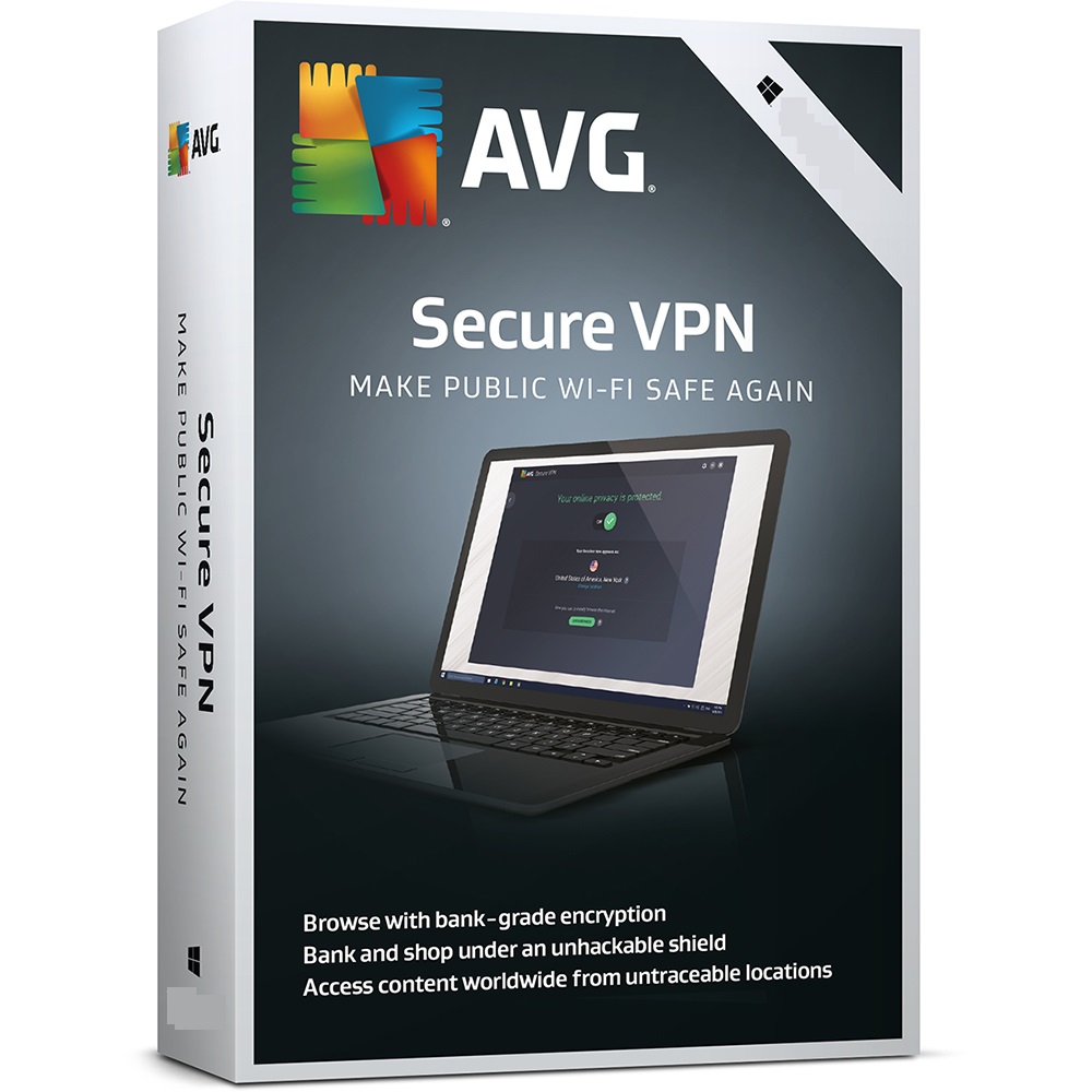 AVG Secure VPN 1 PC 1 rok p�edplatn�