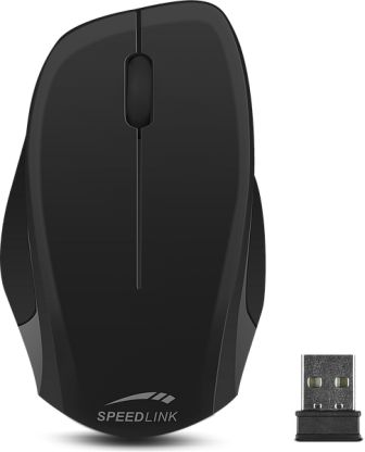 LEDGY Mouse - wireless, black-black 