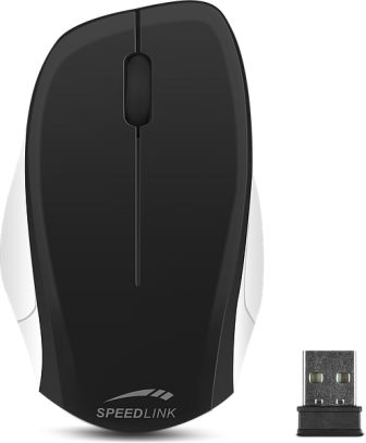 LEDGY Mouse - wireless, black-white 