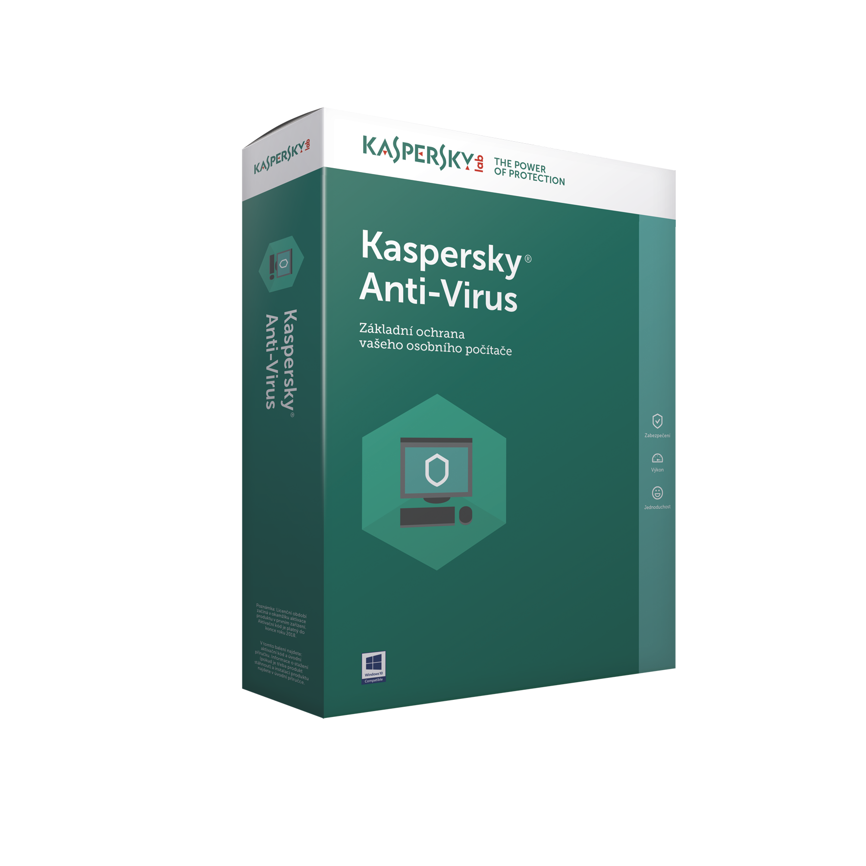 Kaspersky Anti-Virus 2018 / 1 za��zen� na 1 rok / PRODLOU�EN� Krabice