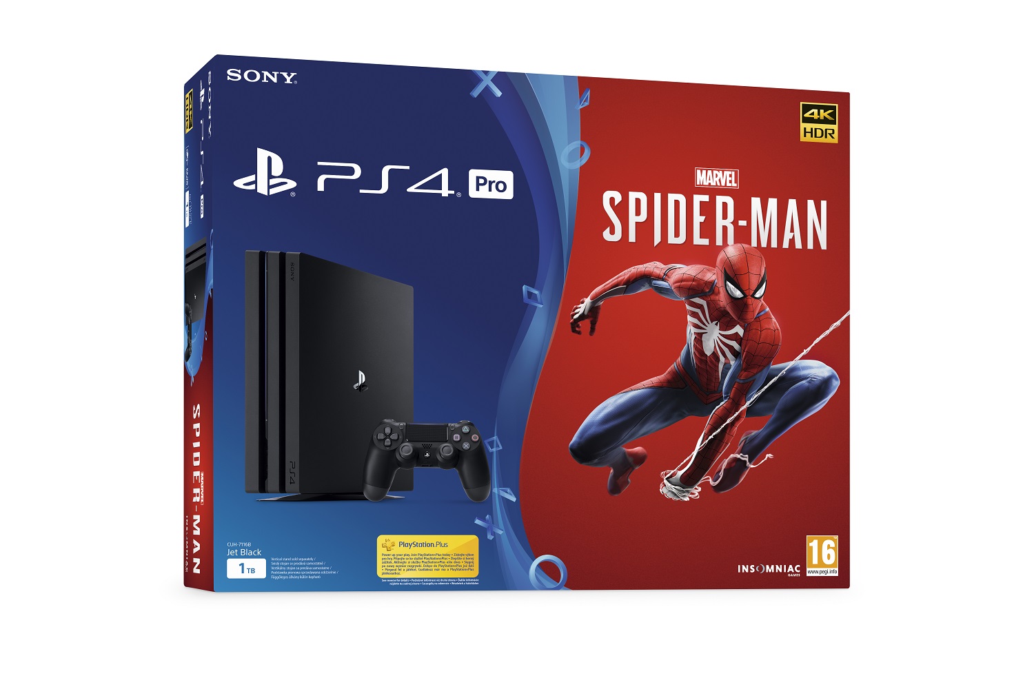 PS4 Pro - Playstation 4 Pro 1TB + Spider-Man