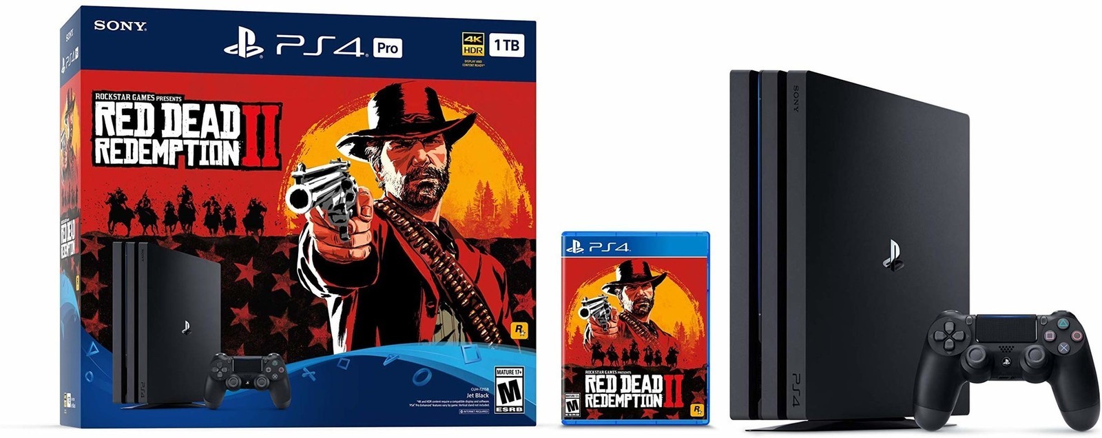 PS4 Pro - Playstation 4 1TB + Red Dead Redemption2