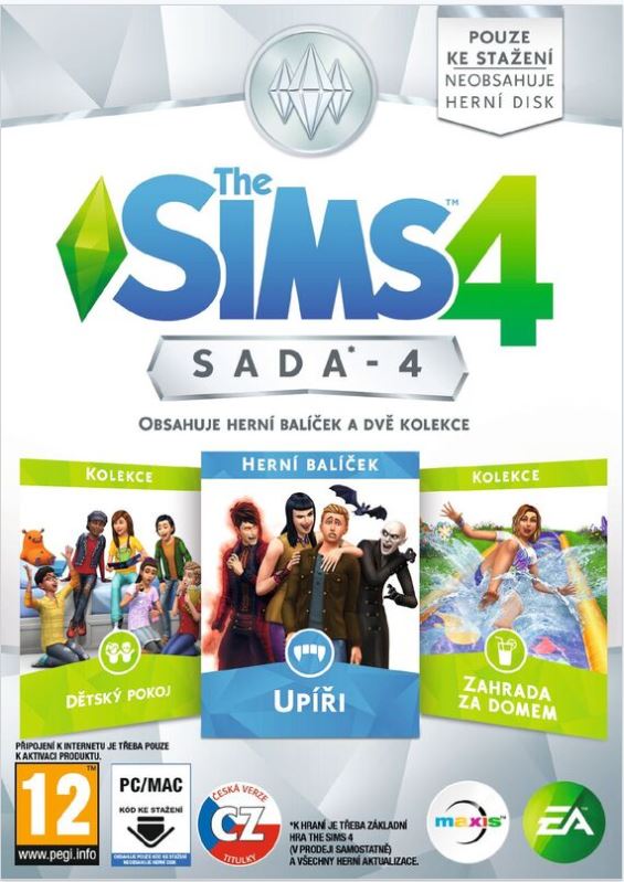 PC CD - THE SIMS 4 - Bundle pack 4 (Up��i, D�tsk� pokoj, Zahrada za domem)