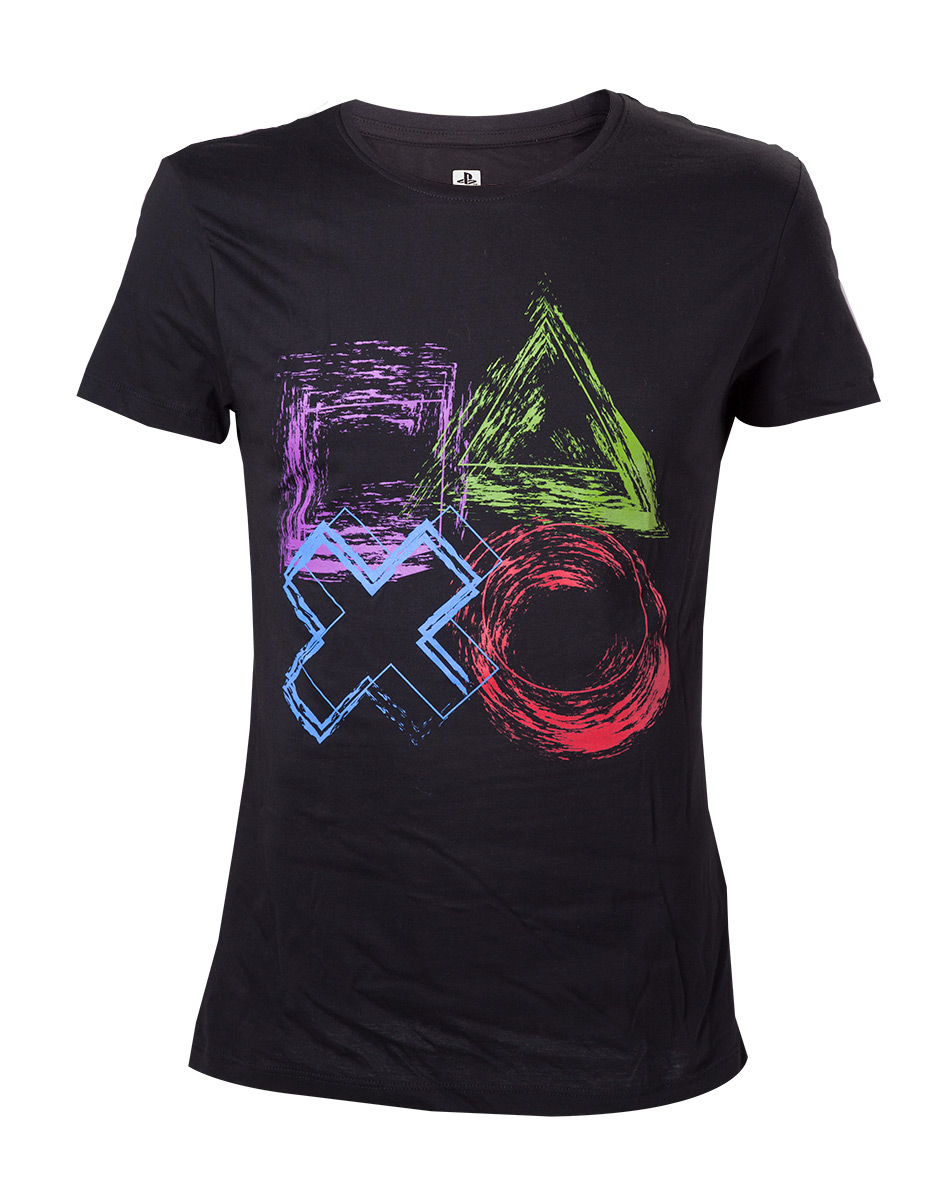 Tri�ko: Playstation - motiv tla��tek 2XL