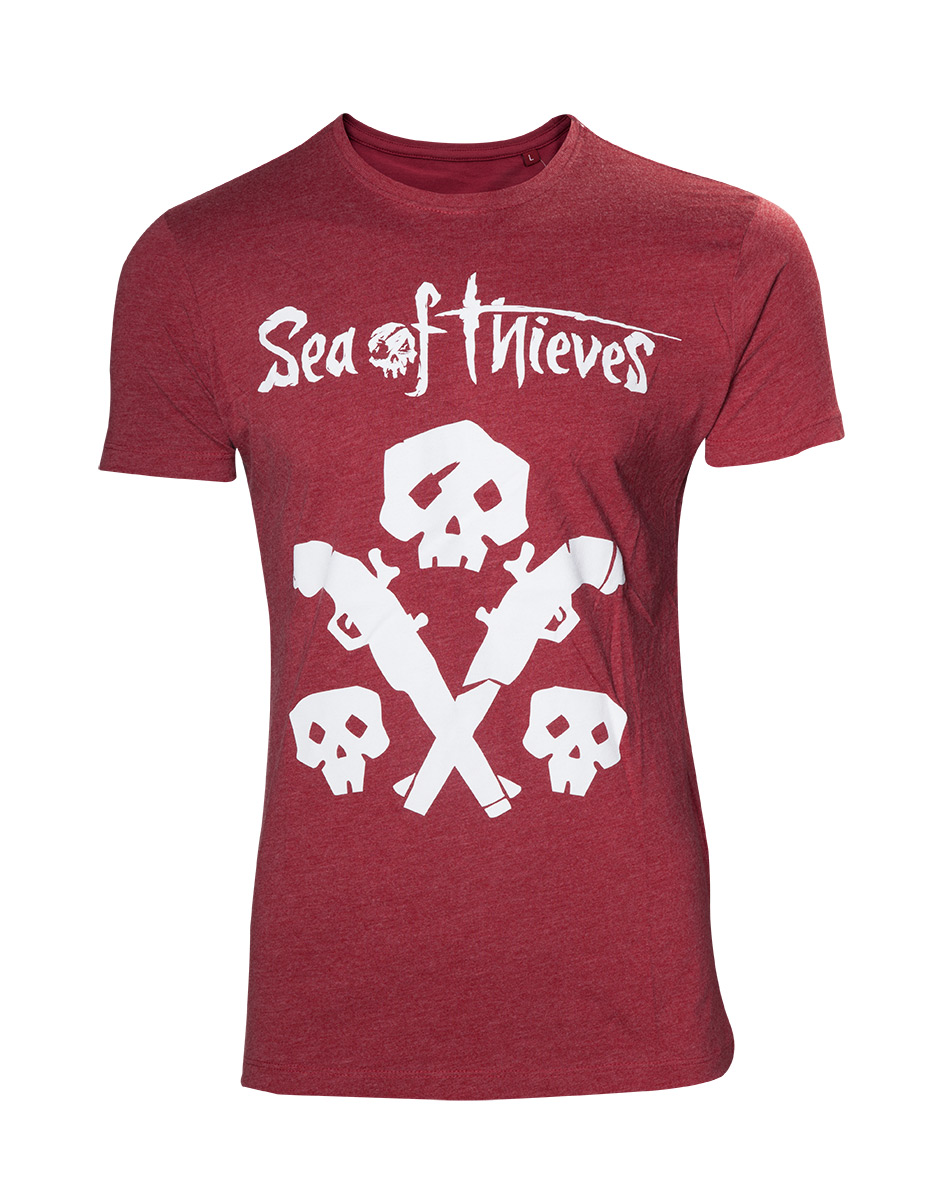 Tri�ko:Sea of Thieves - s lebkou a zbran� - L