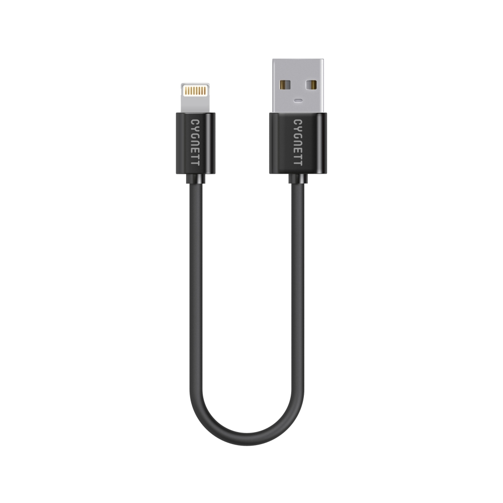 CYGNETT Lightning to USB Cable 10cm - Black 