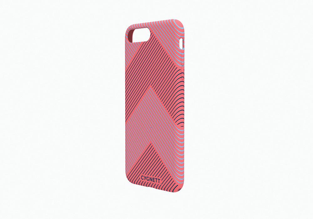 CYGNETT iPhone 8 Plus Chevron Stripe Case in Red 