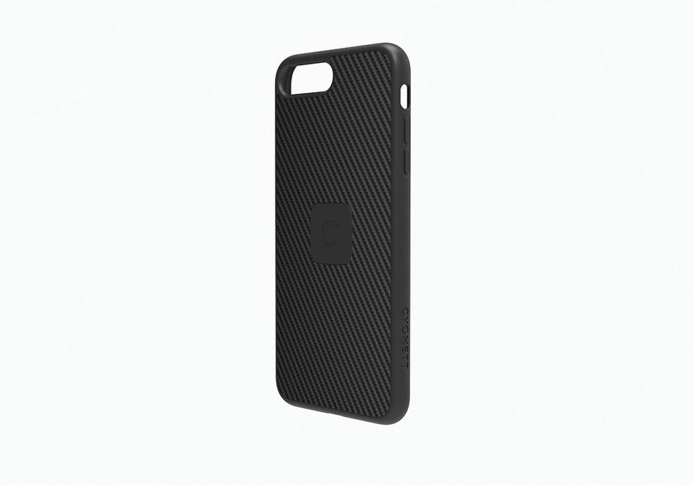 CYGNETT iPhone 8 Plus Case with Carbon Fibre black 