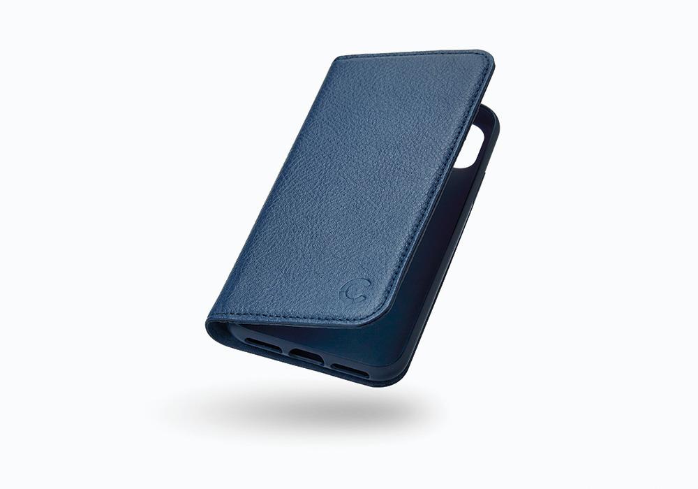 CYGNETT iPhone X Leather Wallet Case in Navy