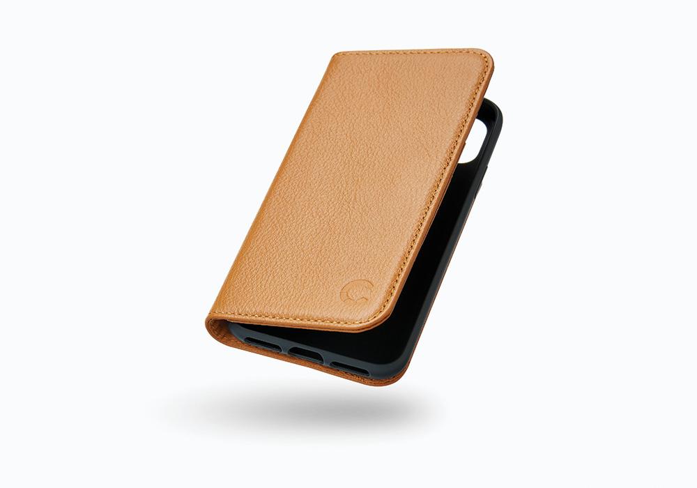 CYGNETT iPhone X Leather Wallet Case in Tan