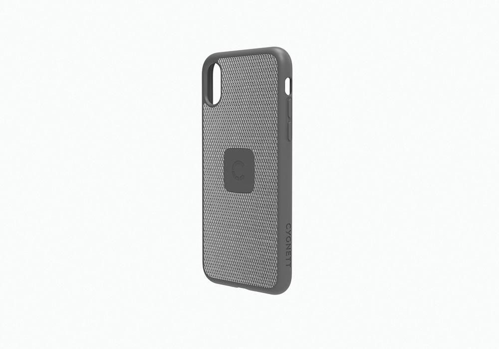 CYGNETT iPhone X Slim Case with Carbon Fibre in Silver