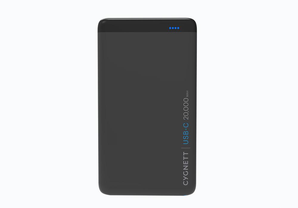 CYGNETT 20,000mAh USB-C,PD-48W Power Bank in Black 