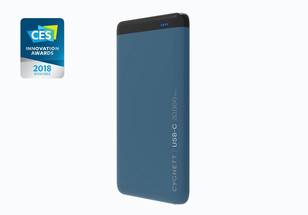 CYGNETT 20,000mAh USB-C,PD-48W Power Bank in Teal