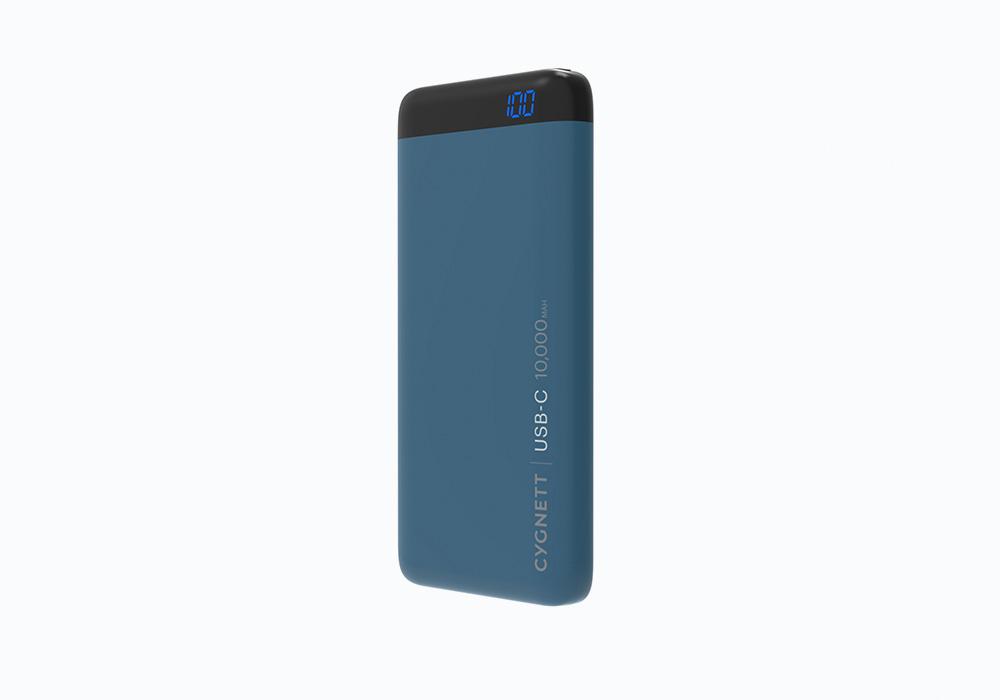 CYGNETT 10,000mAh USB-C,1 8W Power Bank - teal 