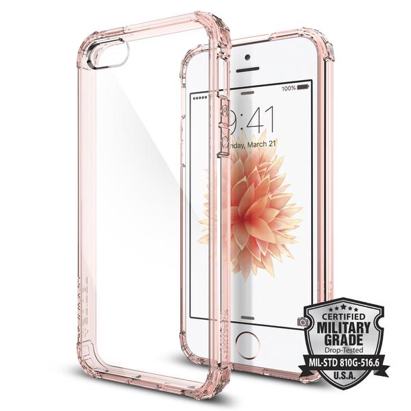 OCHRANN� KRYT (HARD) SPIGEN PRO APPLE IPHONE 5/5S/5SE - TRANSPARENTN� ROSE