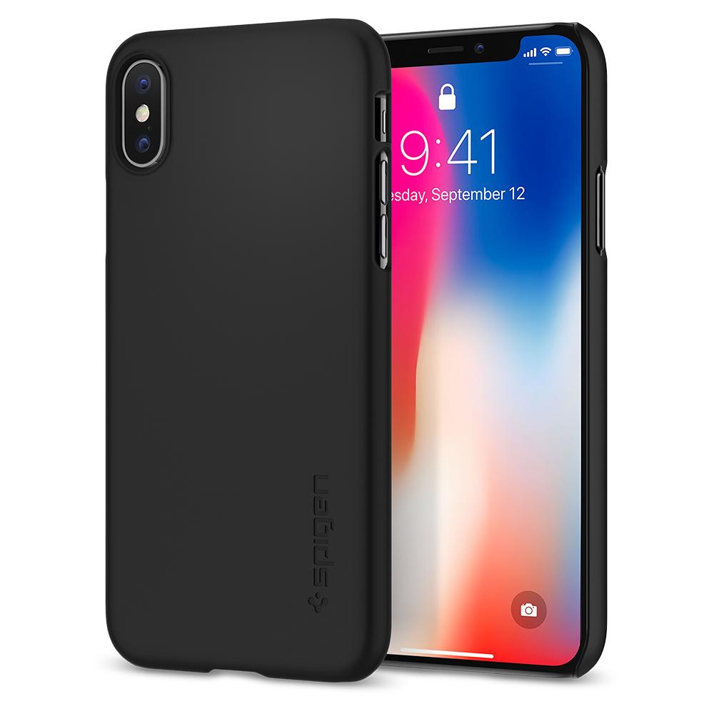 OCHRANN� KRYT (HARD) SPIGEN Thin Fit PRO APPLE IPHONE X - �ERN�
