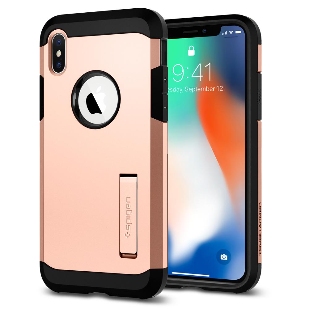 OCHRANN� KRYT (HARD) SPIGEN Tough Armor PRO APPLE IPHONE X - ROSE GOLD