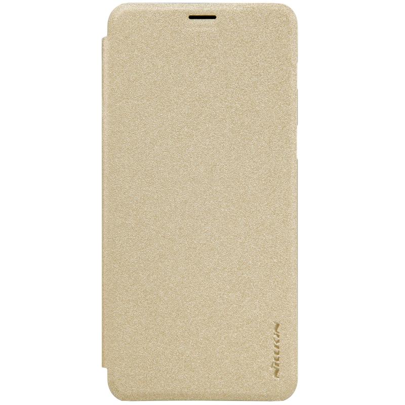 Nillkin Sparkle Folio Pouzdro Gold pro Samsung A530 Galaxy A8 2018