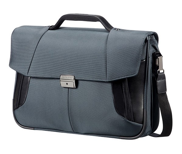 Samsonite XBR BRIEFCASE 2 GUSSETS 15.6' Grey/Black 