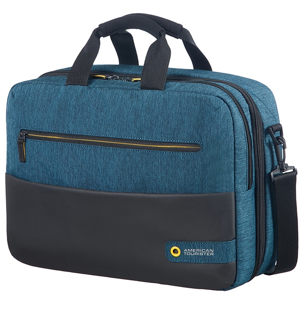 American Tourister CITY DRIFT 3-WAY BOARDING BAG 15.6' BLACK/BLUE 