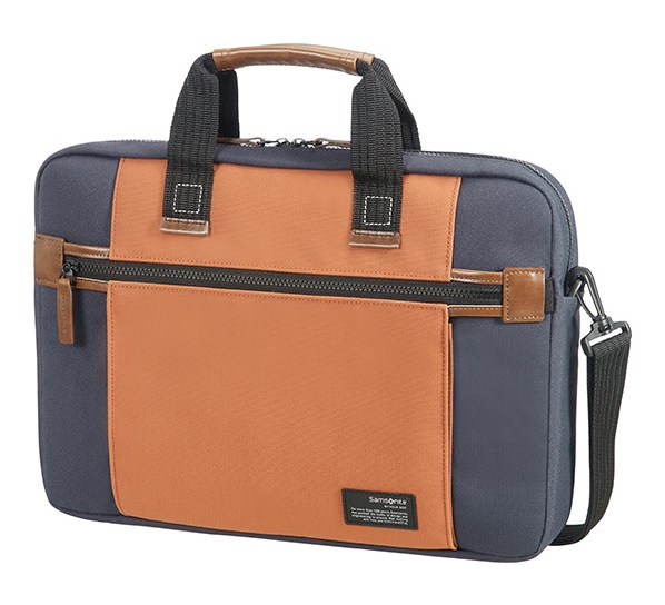 Samsonite Sideways Laptop Bag 15,6�� Blue/Orange 