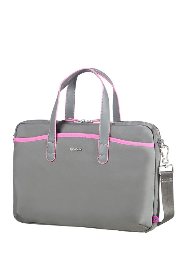 Samsonite Nefti Bailhandle 15,6�� Rock Grey/Fuchsia 