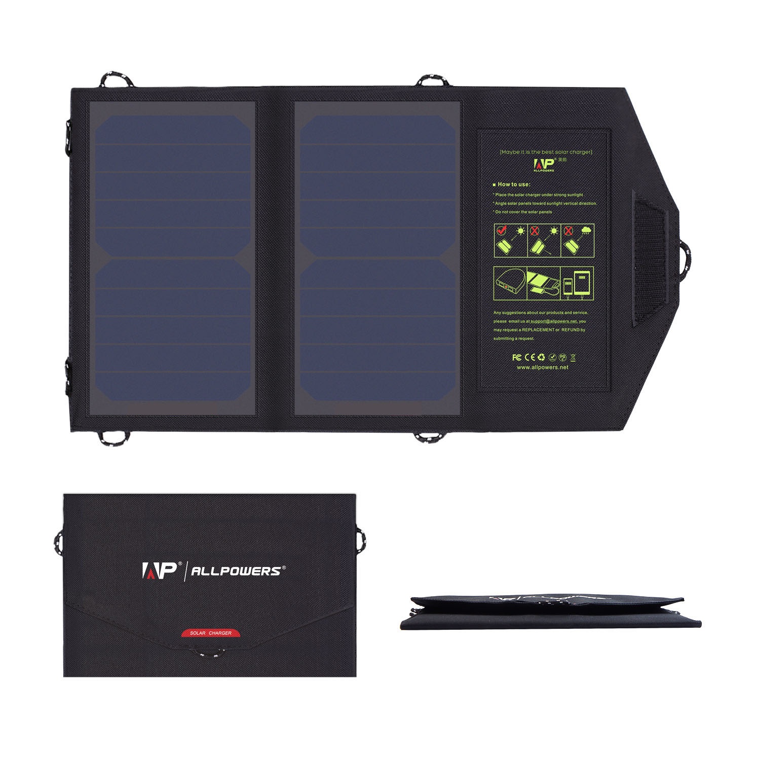 Allpowers SP5V10W Sol�rn� Dob�je� 10W