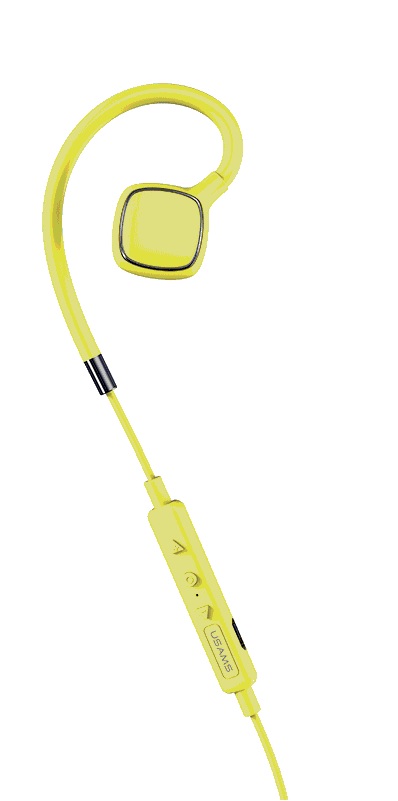 USAMS FC001 Stereo Sport Bluetooth Headset Yellow