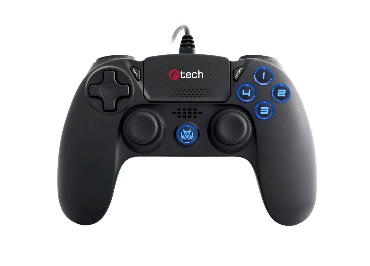Gamepad C-TECH Themis pro PS4, podsv�cen�, 3m, USB