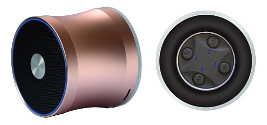 Wodasound � REACTOR MY06E, lad�n� Exclusive Sport SuperBass Bluetooth reproduktor + MP3, gold