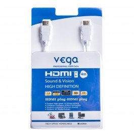 HDMI kabel profesion�l 4M - b�l� barva