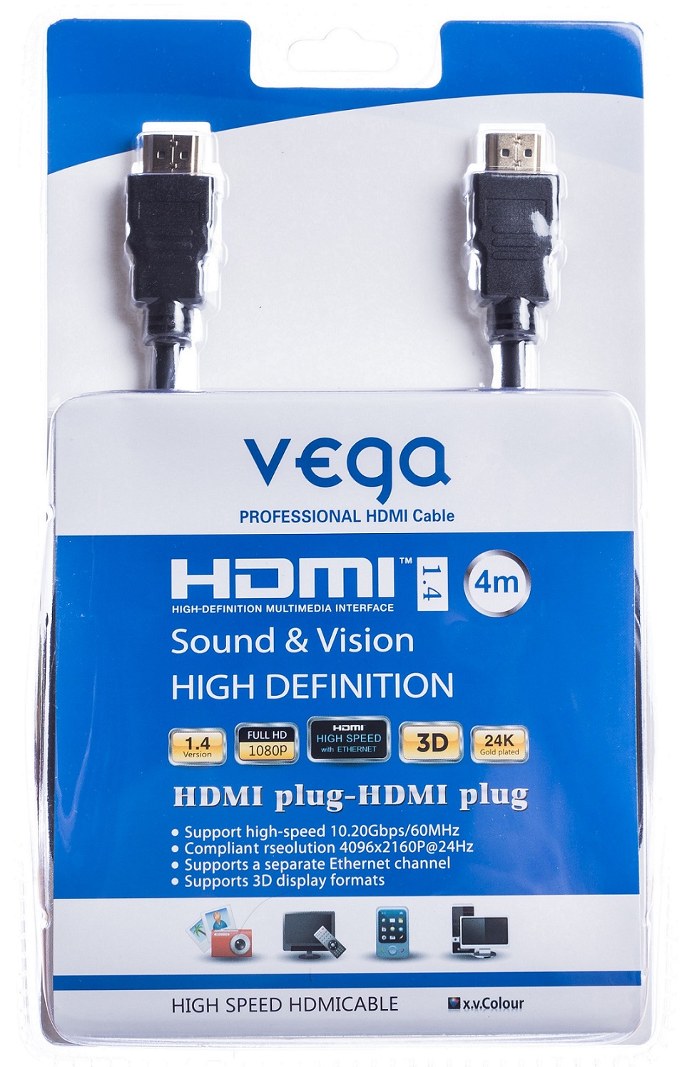 HDMI kabel profesion�l 4M - �ern� barva
