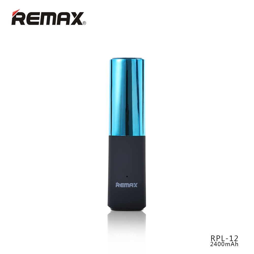 Power bank 2400mAh, Remax Lipstick, barva modr�