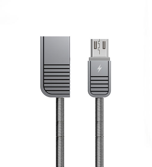 Remax RC-088m Linyo datov� kabel micro USB,st��brn� 