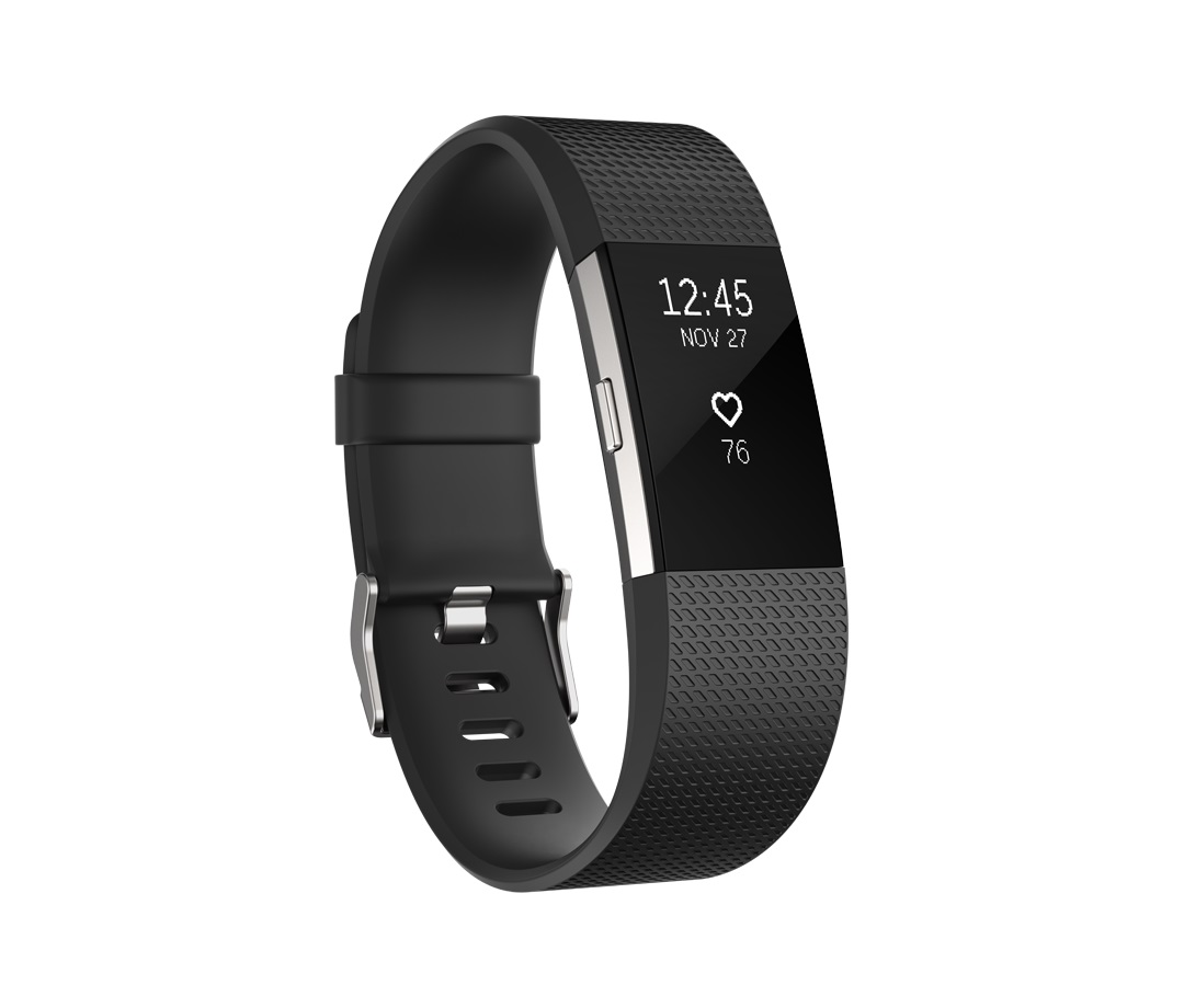 Fitbit Charge 2 Black Silver - Small