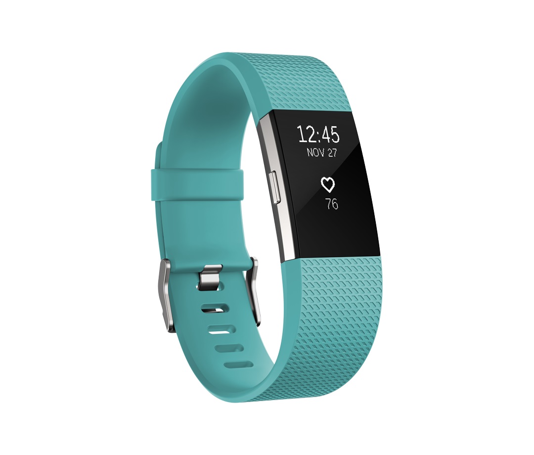 Fitbit Charge 2 Teal Silver - Small