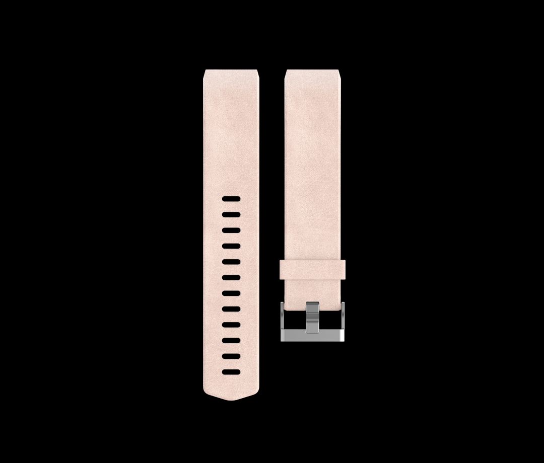 Fitbit Charge 2 �em�nek, Leather Blush Pink Large 
