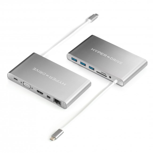 HyperDrive� Ultimate USB-C Hub - St��brn�